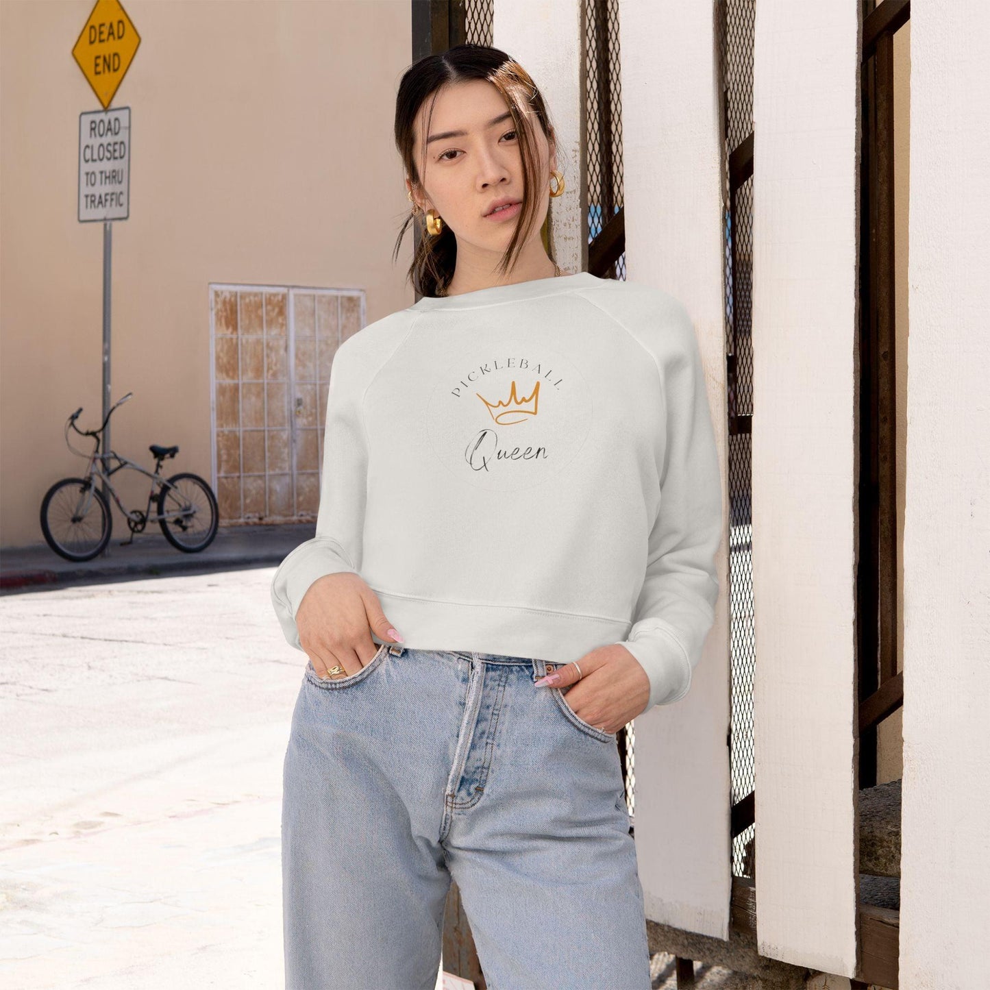 "Pickleball Queen" Women's Cropped Sweatshirt | 2 Colors