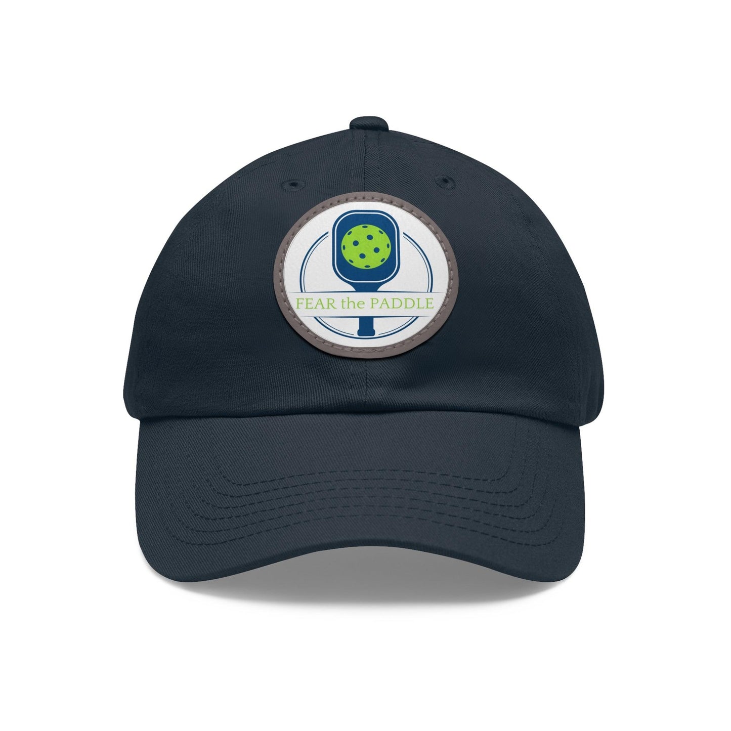 "Fear the Paddle" Pickleball Dad Hat with Round Leather Patch