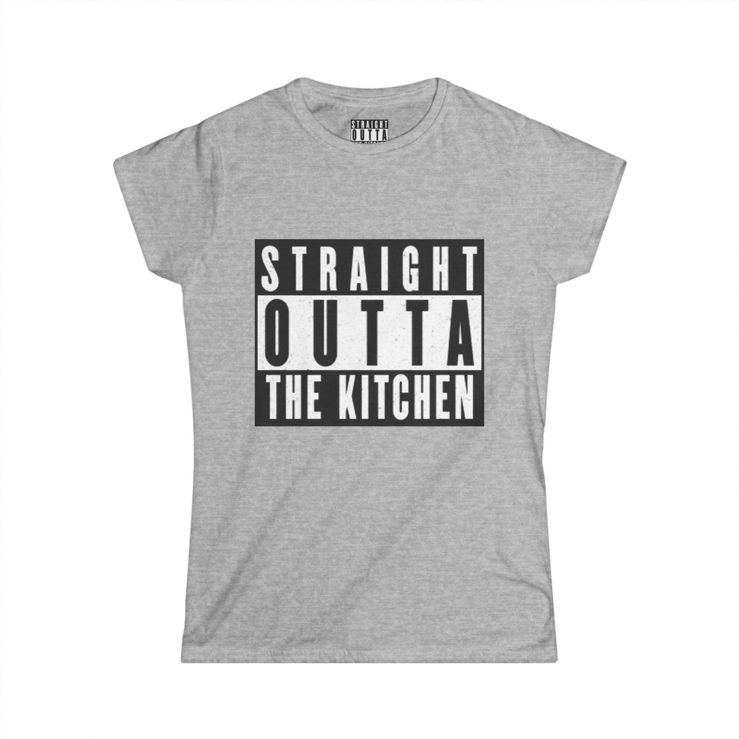 "Straight Outta The Kitchen" Pickleball Women's Softstyle Tee – Super Soft, Lightweight, Athletic Fit