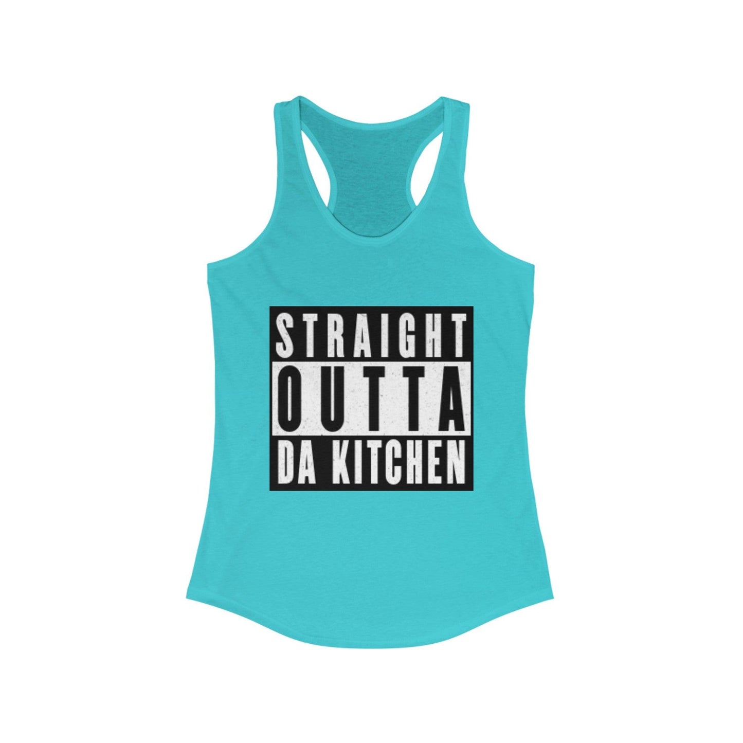 "Straight Outta Da Kitchen" Women's Ideal Racerback Pickleball Tank | Lightweight for Active Pickleball Lifestyle | 6 Sizes, 17 Colors