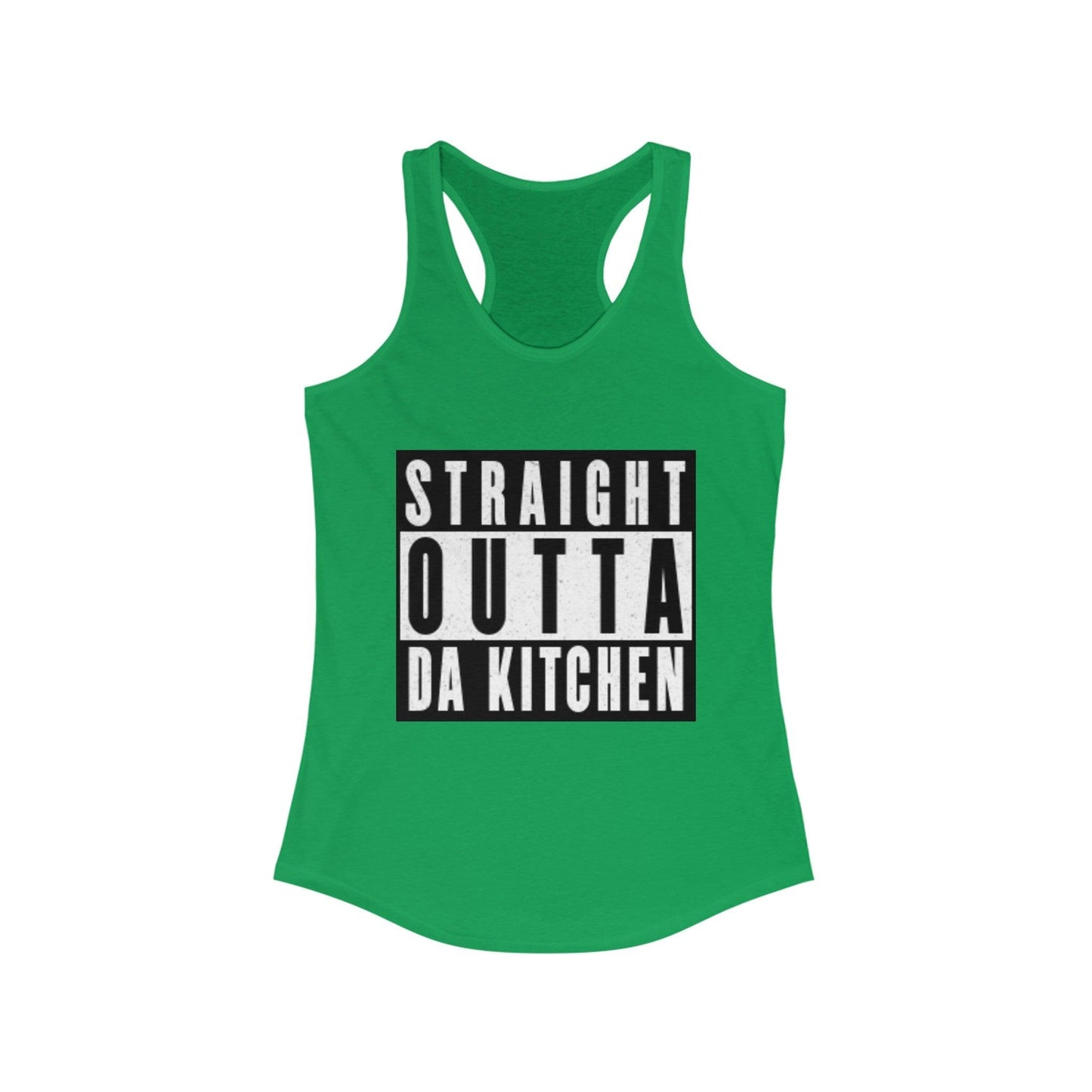 "Straight Outta Da Kitchen" Women's Ideal Racerback Pickleball Tank | Lightweight for Active Pickleball Lifestyle | 6 Sizes, 17 Colors