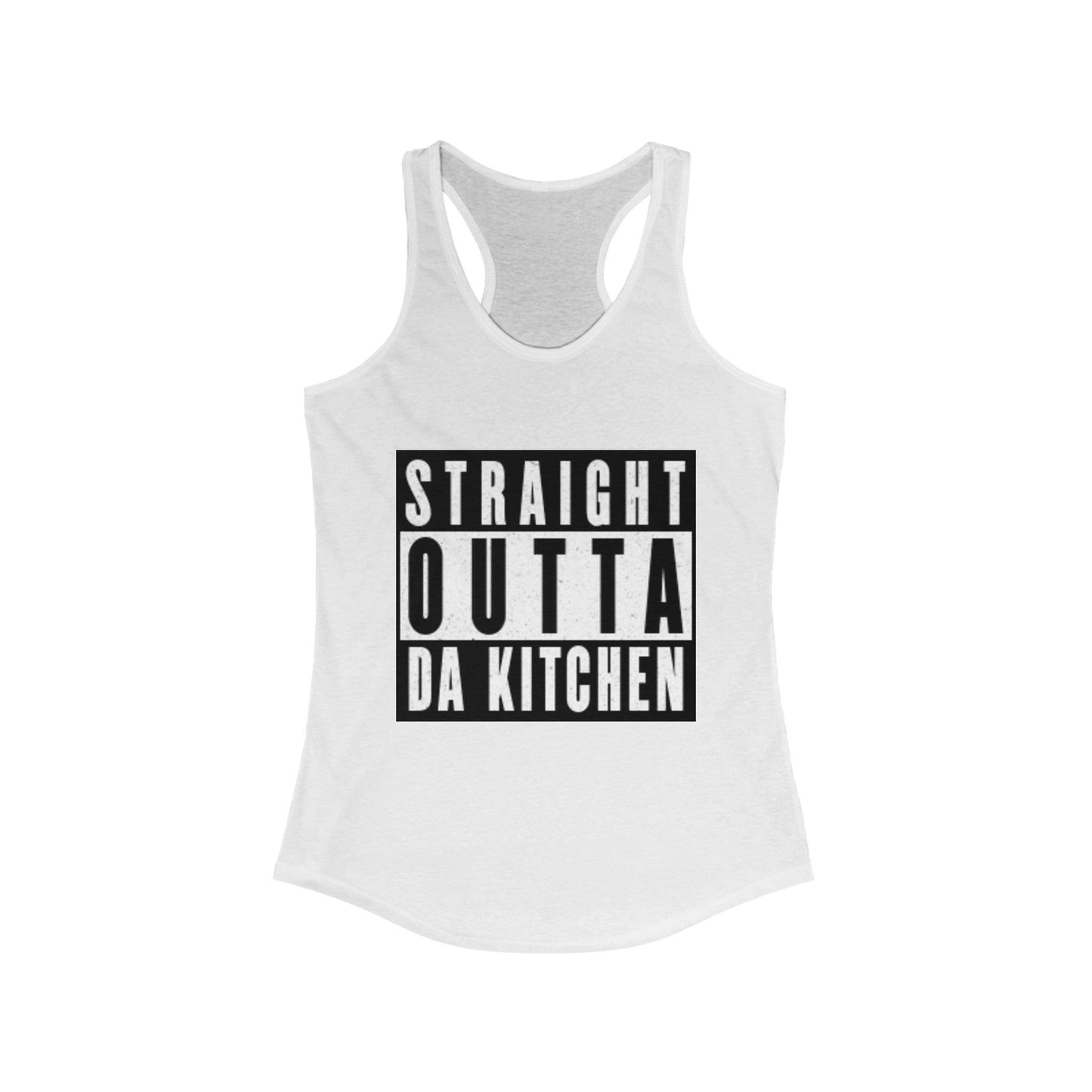 "Straight Outta Da Kitchen" Women's Ideal Racerback Pickleball Tank | Lightweight for Active Pickleball Lifestyle | 6 Sizes, 17 Colors