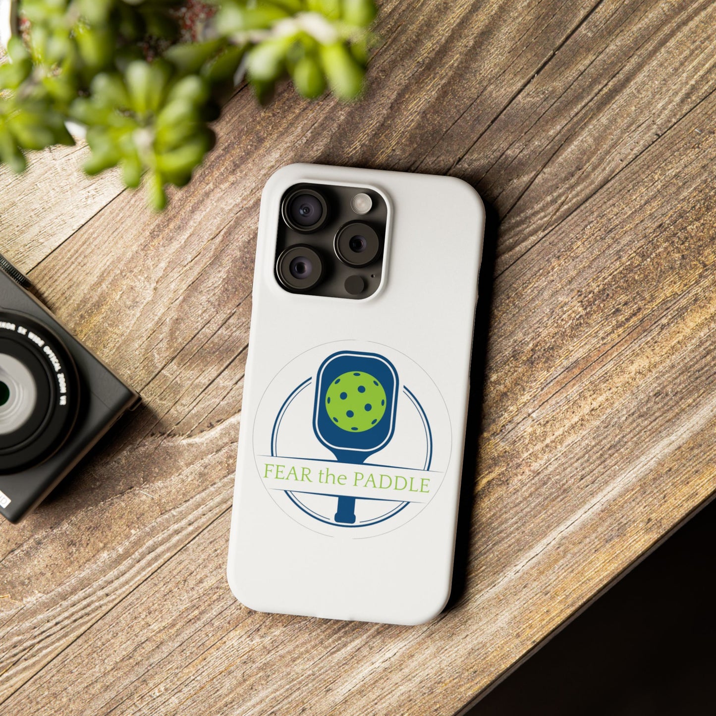 "Fear the Paddle" Slim Phone Case | White | Fits iPhone 15 and iPhone 14 Models