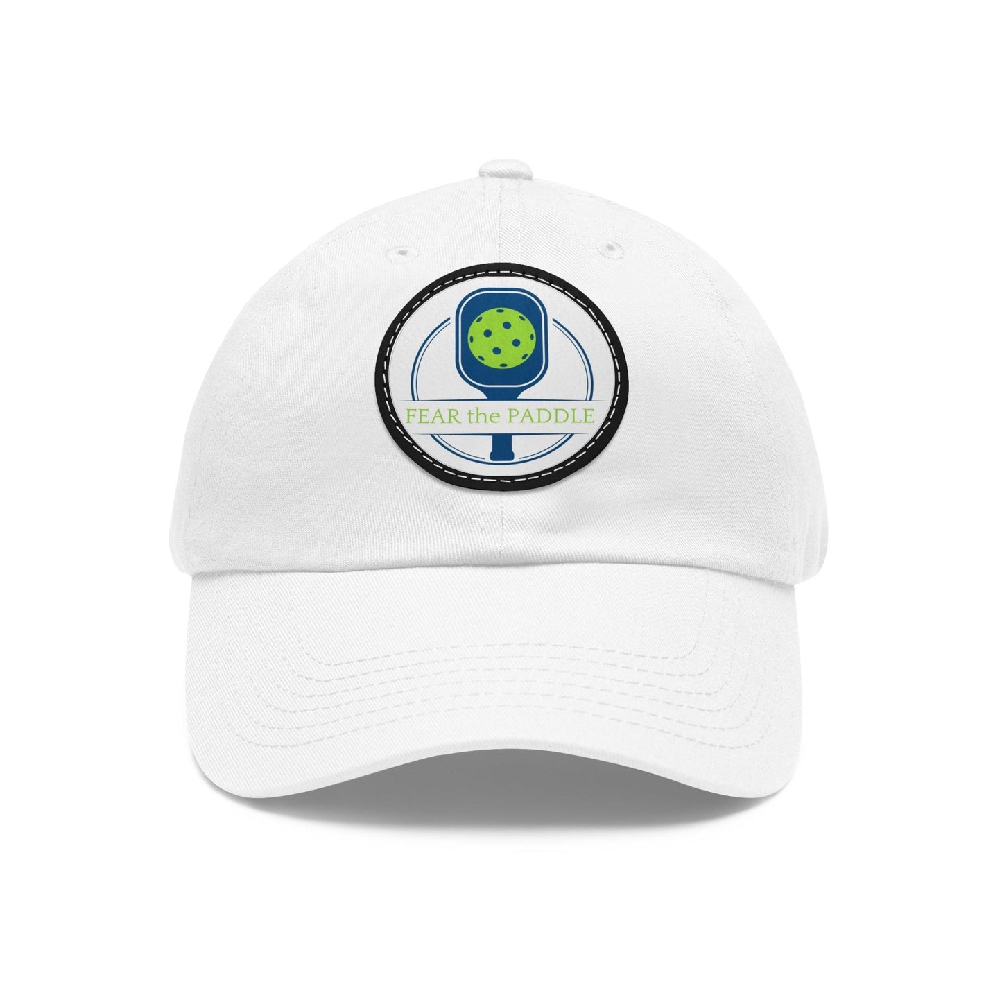 "Fear the Paddle" Pickleball Dad Hat with Round Leather Patch