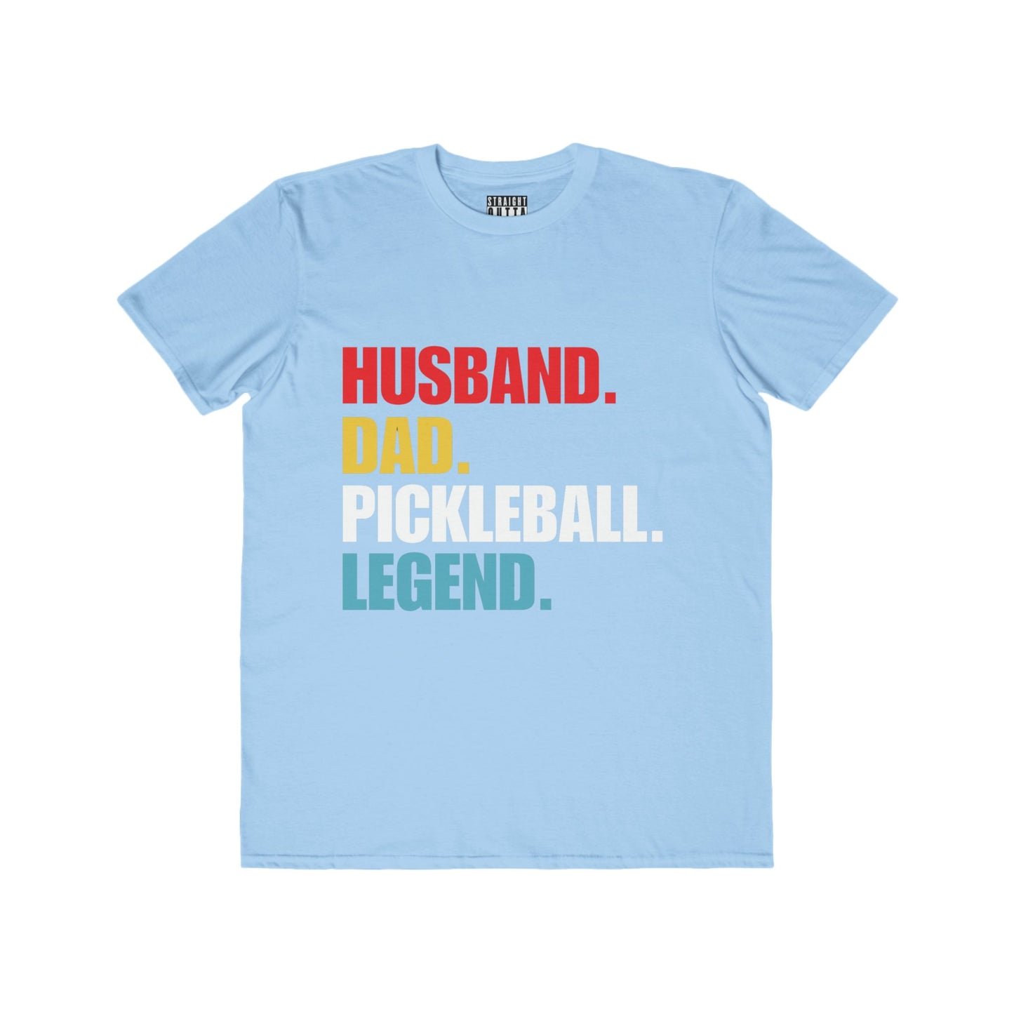 "Husband.  Dad.  Pickleball Legend" Pickleball Men's Fashion Tee – Super Soft, Lightweight, Athletic Fit