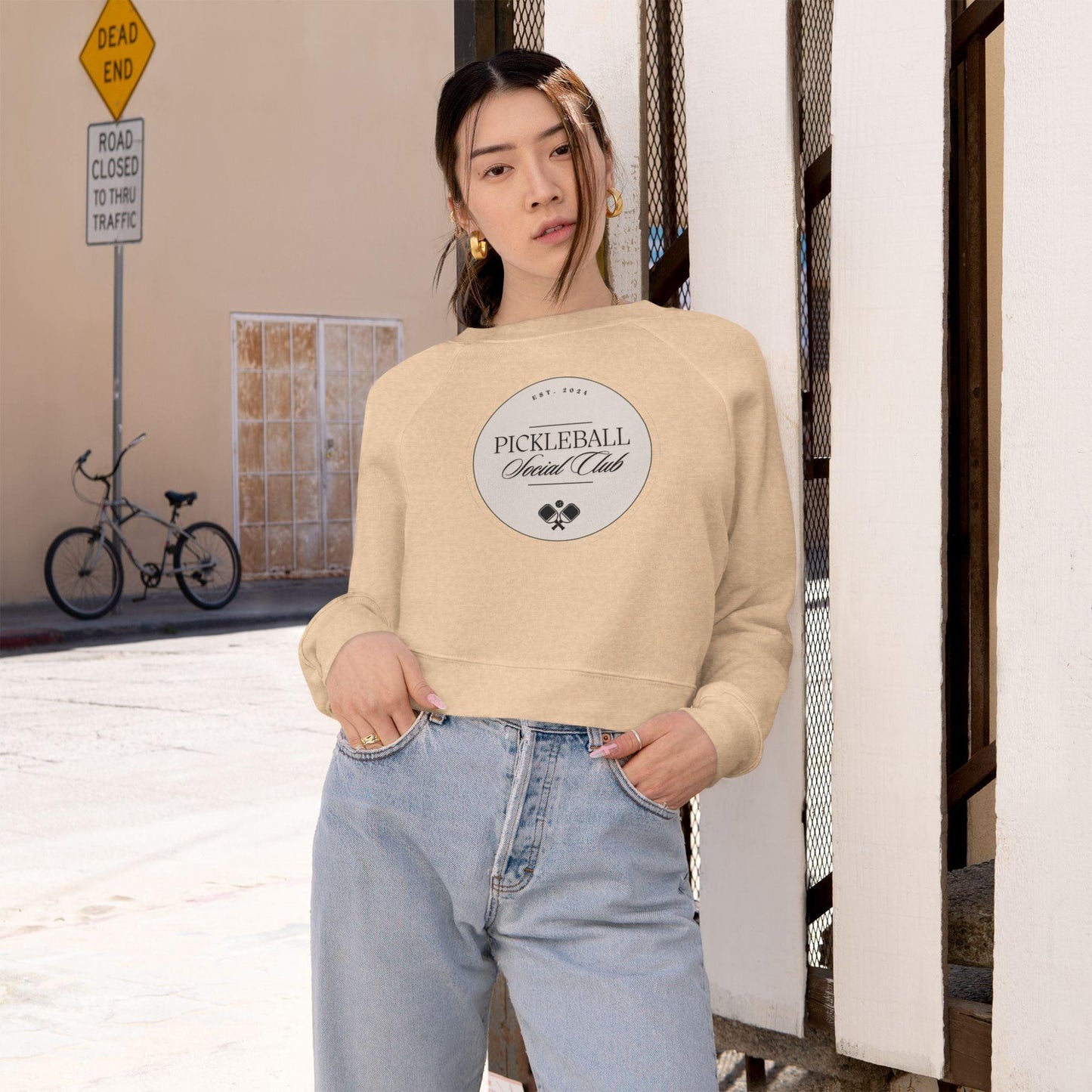 "Pickleball Social Club" Women's Cropped Sweatshirt | 5 Colors