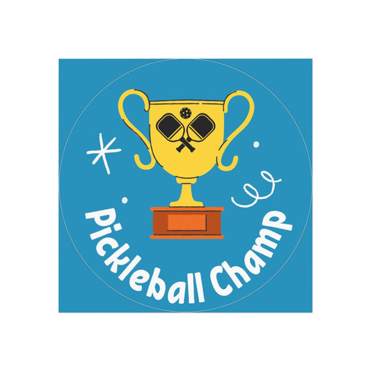 "Pickleball Champ" Square Pickleball Magnets, Indoor\Outdoor, 2 Sizes