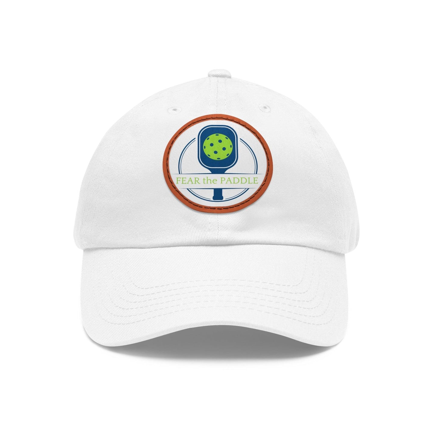 "Fear the Paddle" Pickleball Dad Hat with Round Leather Patch