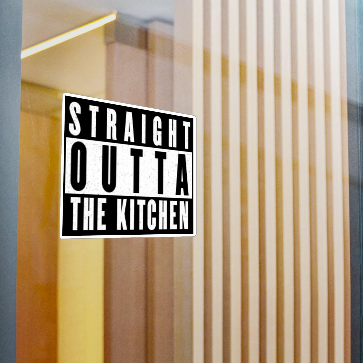 "Straight Outta The Kitchen" Pickleball Kiss-Cut Decal | Durable Vinyl Decal for Paddles, Bottles, Laptops, Cars | Available in 4 Sizes | Indoor/Outdoor Use