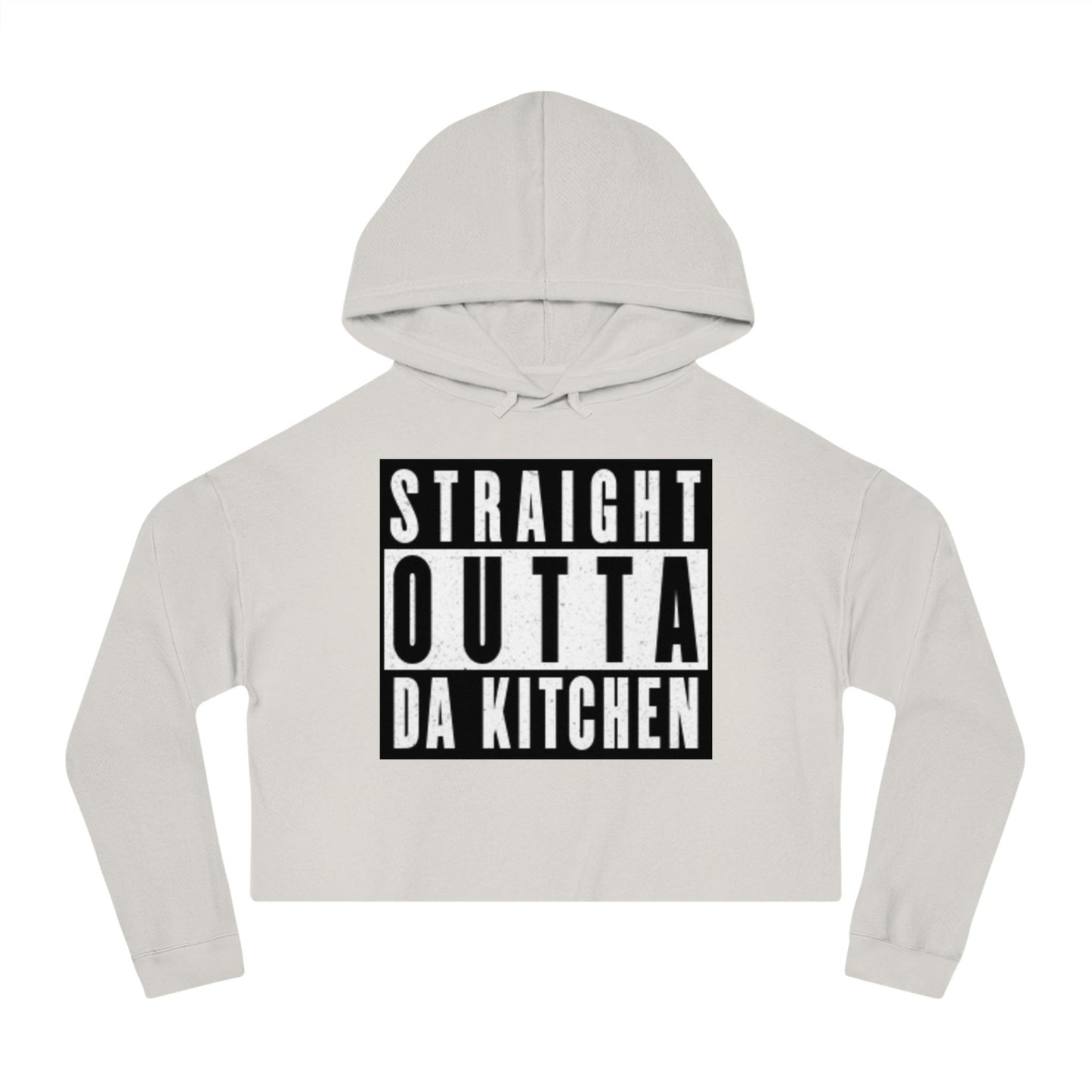 "Straight Outta Da Kitchen" Women's Cropped Pickleball Hoodie | Relaxed, Cropped Fit | 6 Sizes, 8 Colors