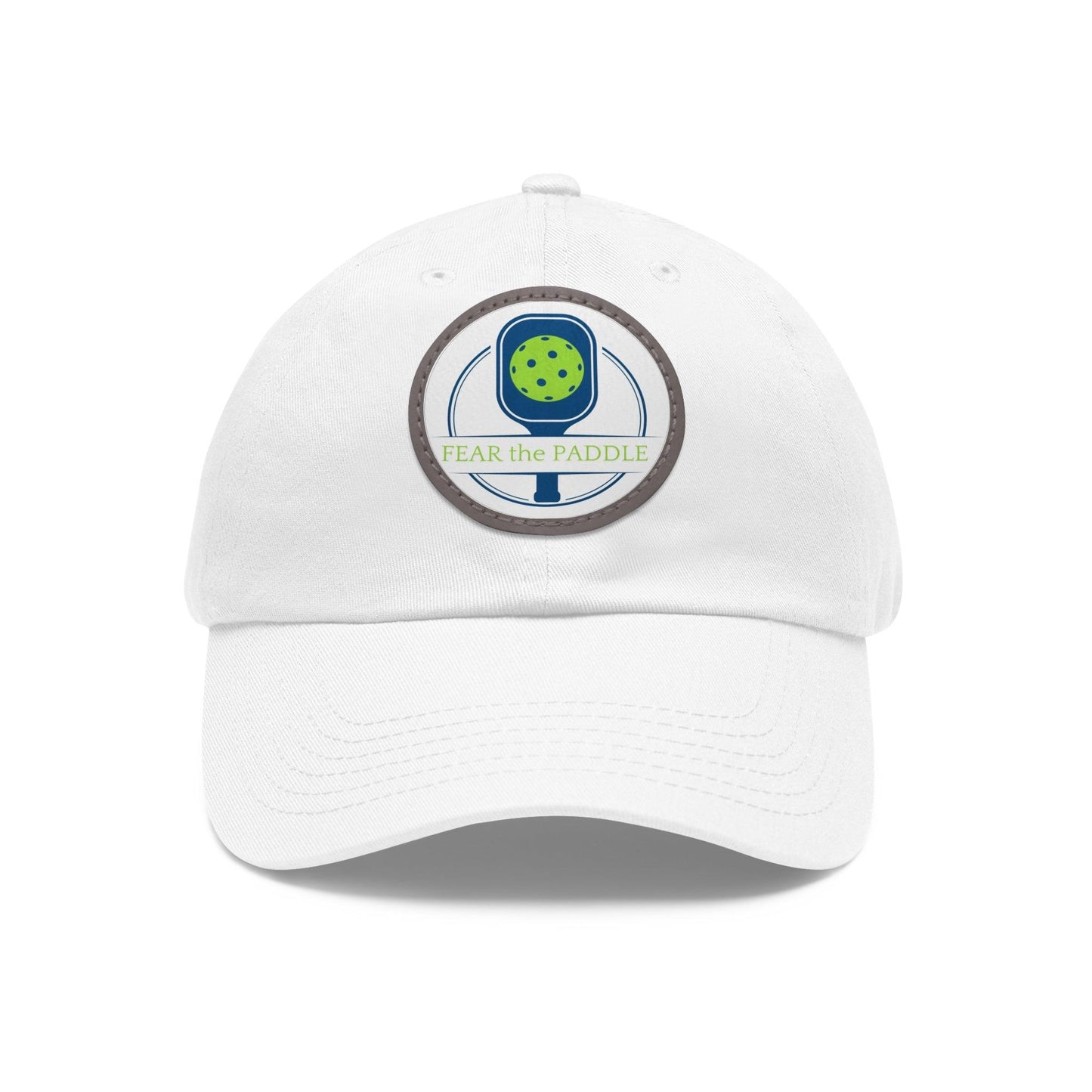 "Fear the Paddle" Pickleball Dad Hat with Round Leather Patch