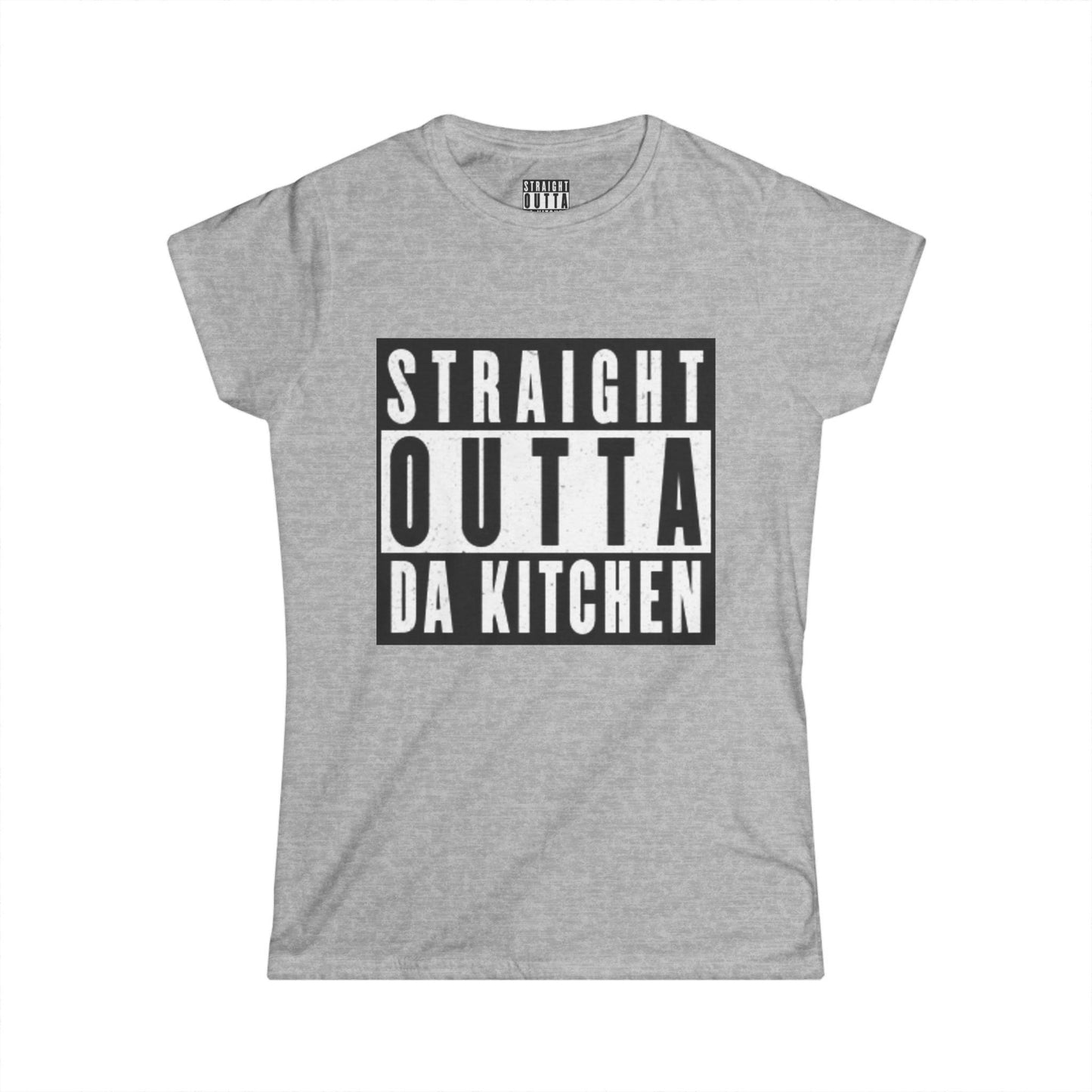 "Straight Outta Da Kitchen" Pickleball Women's Softstyle Tee – Super Soft, Lightweight, Athletic Fit