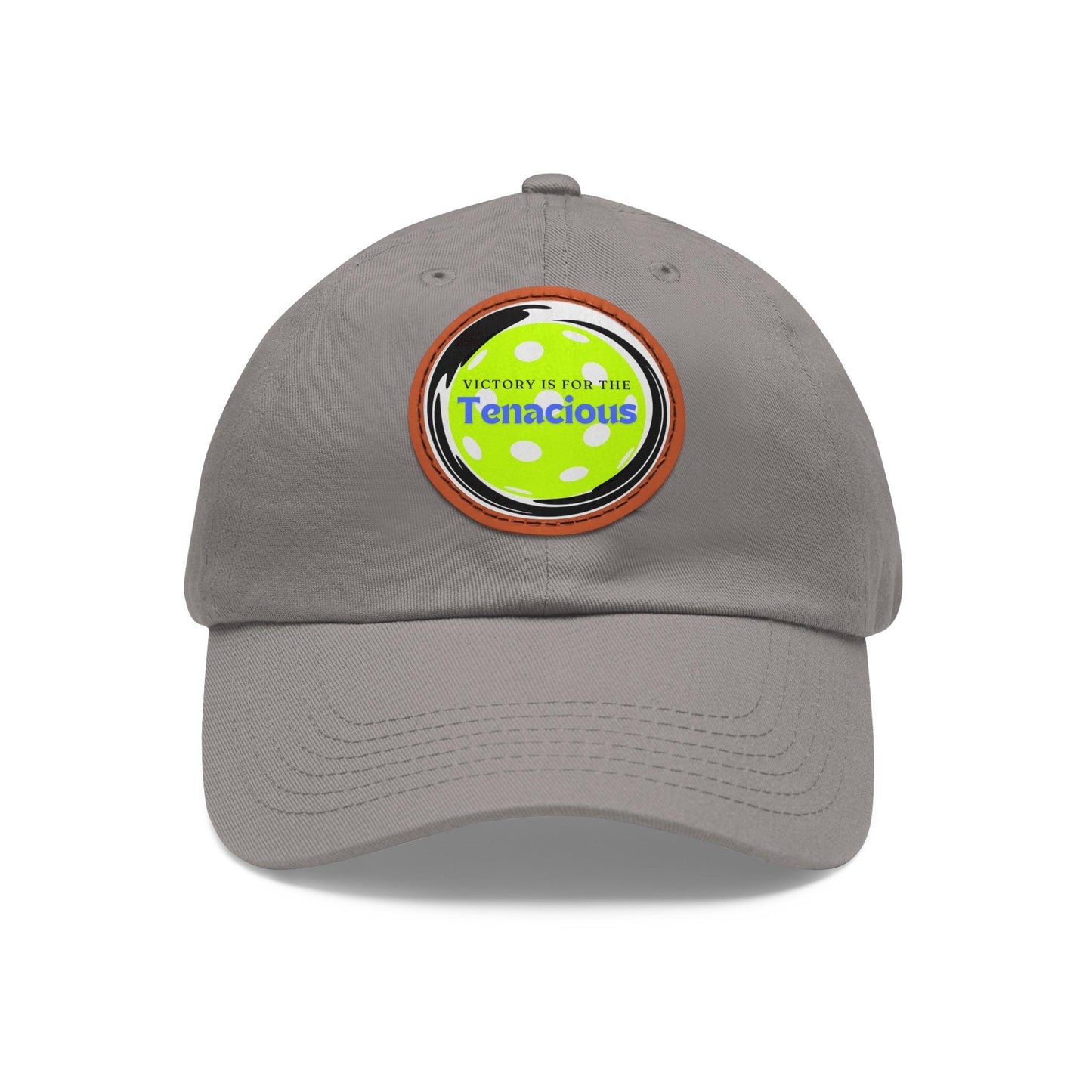 "Victory Is For The Teancious" Pickleball Dad Hat with Round Leather Patch