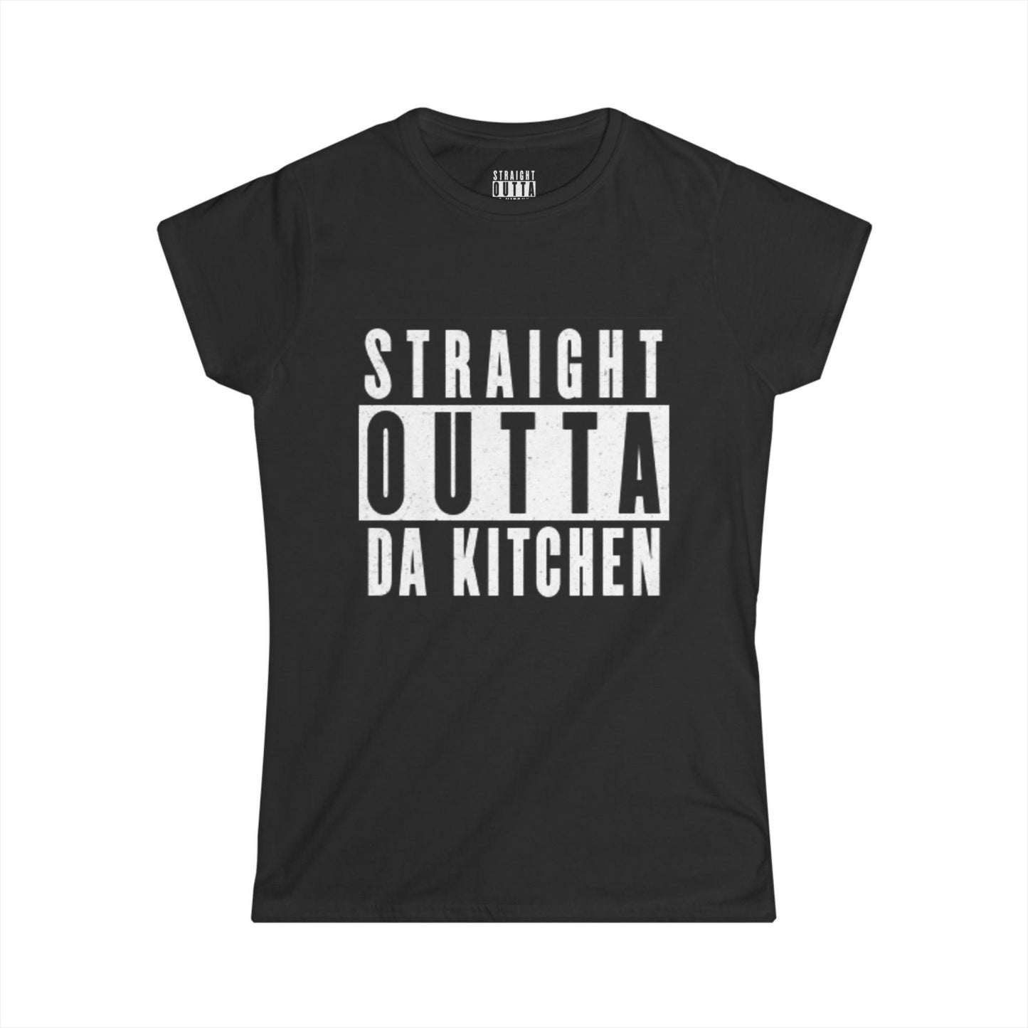 "Straight Outta Da Kitchen" Pickleball Women's Softstyle Tee – Super Soft, Lightweight, Athletic Fit