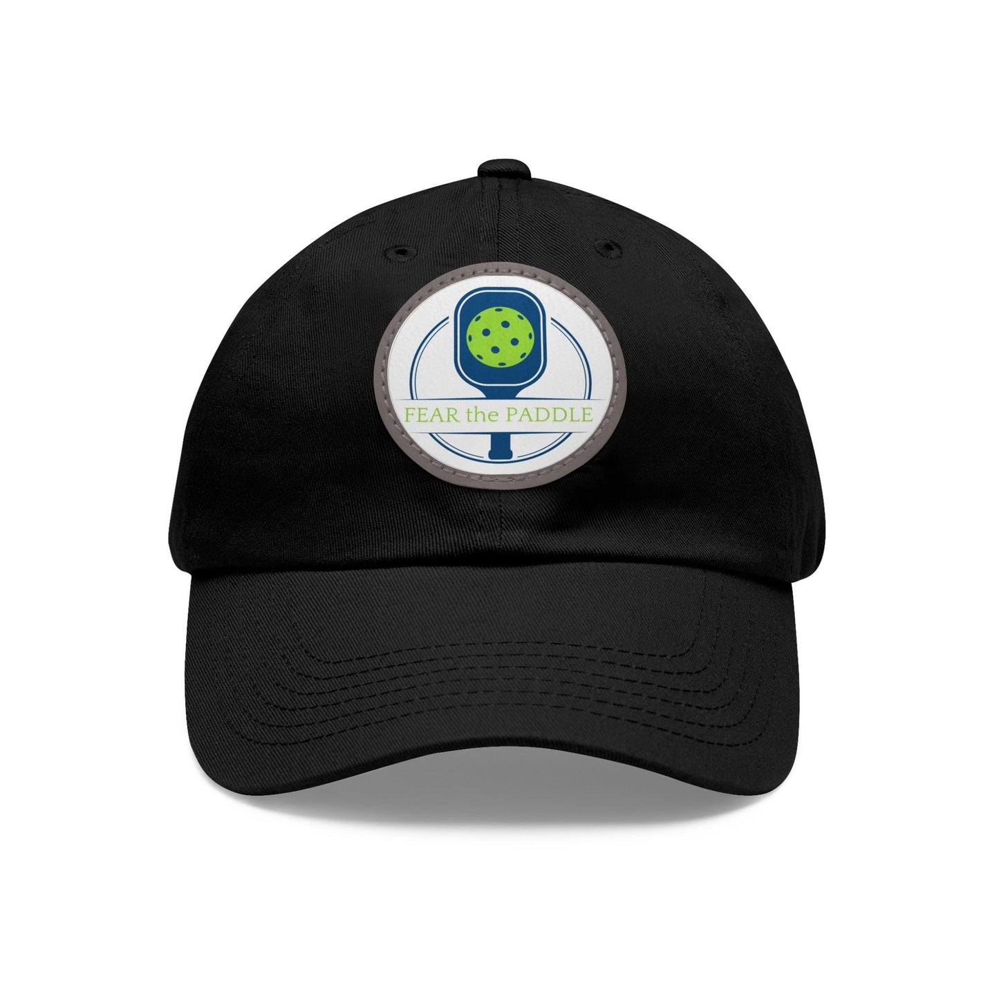 "Fear the Paddle" Pickleball Dad Hat with Round Leather Patch