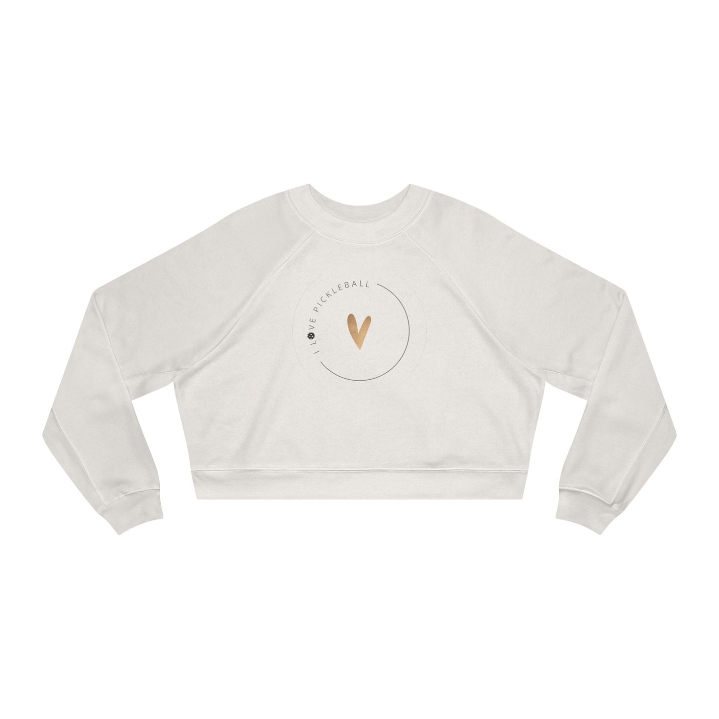 "I Love Pickleball" Women's Cropped Sweatshirt | 2 Colors
