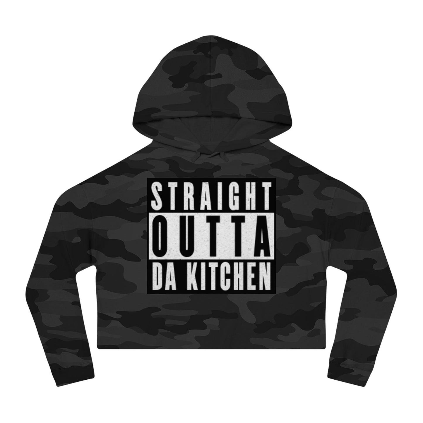 "Straight Outta Da Kitchen" Women's Cropped Pickleball Hoodie | Relaxed, Cropped Fit | 6 Sizes, 8 Colors