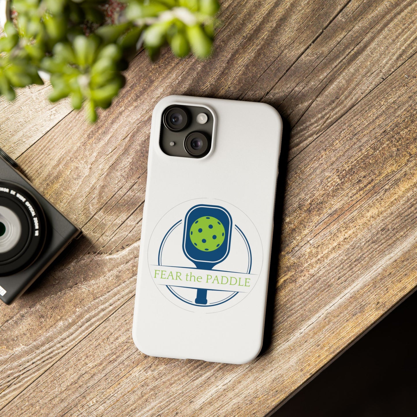 "Fear the Paddle" Slim Phone Case | White | Fits iPhone 15 and iPhone 14 Models