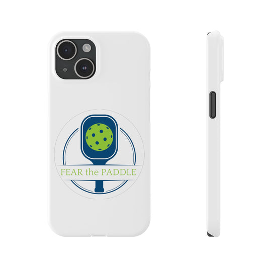 "Fear the Paddle" Slim Phone Case | White | Fits iPhone 15 and iPhone 14 Models