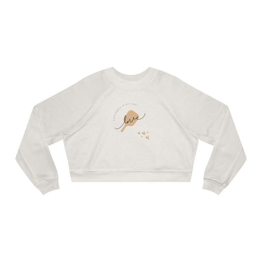 "Pickleball is My First Love" Women's Cropped Sweatshirt | 2 Colors