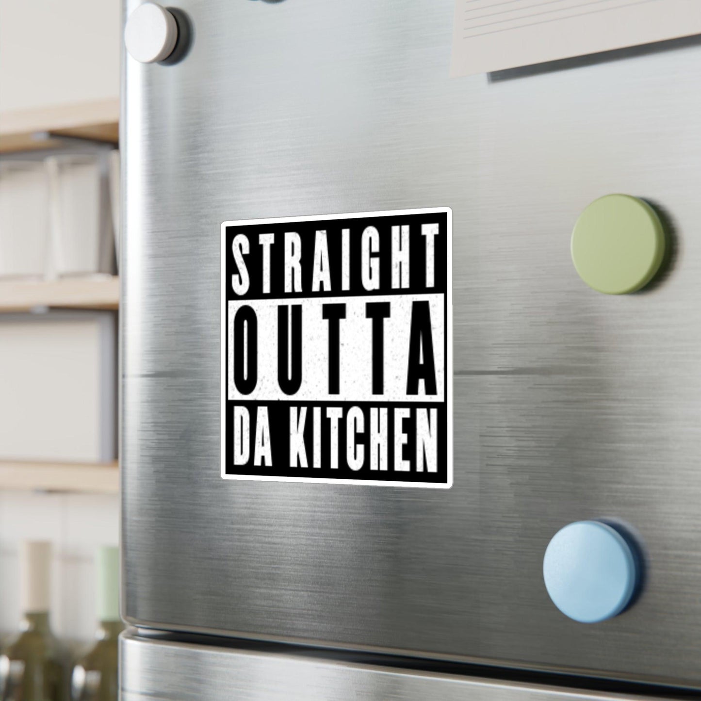 "Straight Outta Da Kitchen" Pickleball Kiss-Cut Decal | Durable Vinyl Decal for Paddles, Bottles, Laptops, Cars | Available in 4 Sizes | Indoor/Outdoor Use