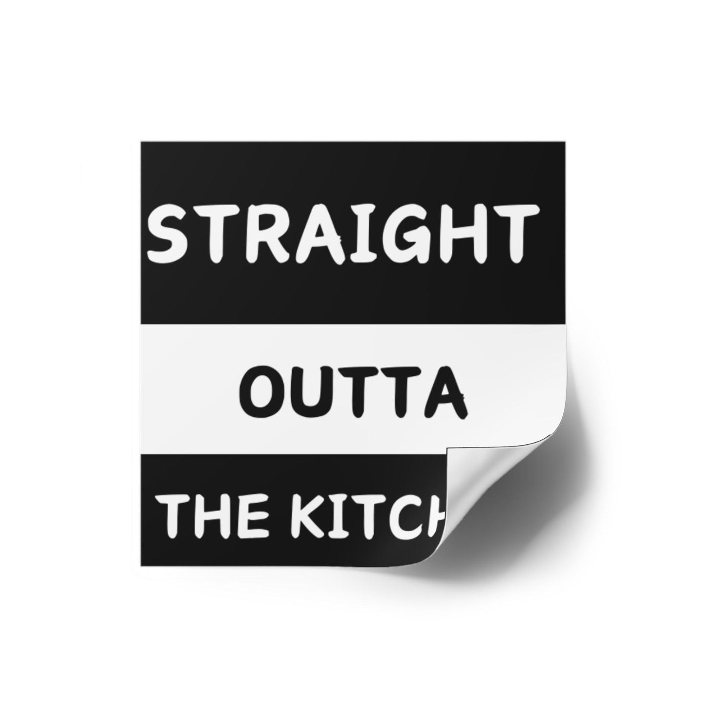 "Straight Outta The Kitchen" Pickleball Sticker | Durable Vinyl Decal for Paddles, Bottles, Laptops, Cars | Available in 2" to 6" Sizes | Indoor/Outdoor Use