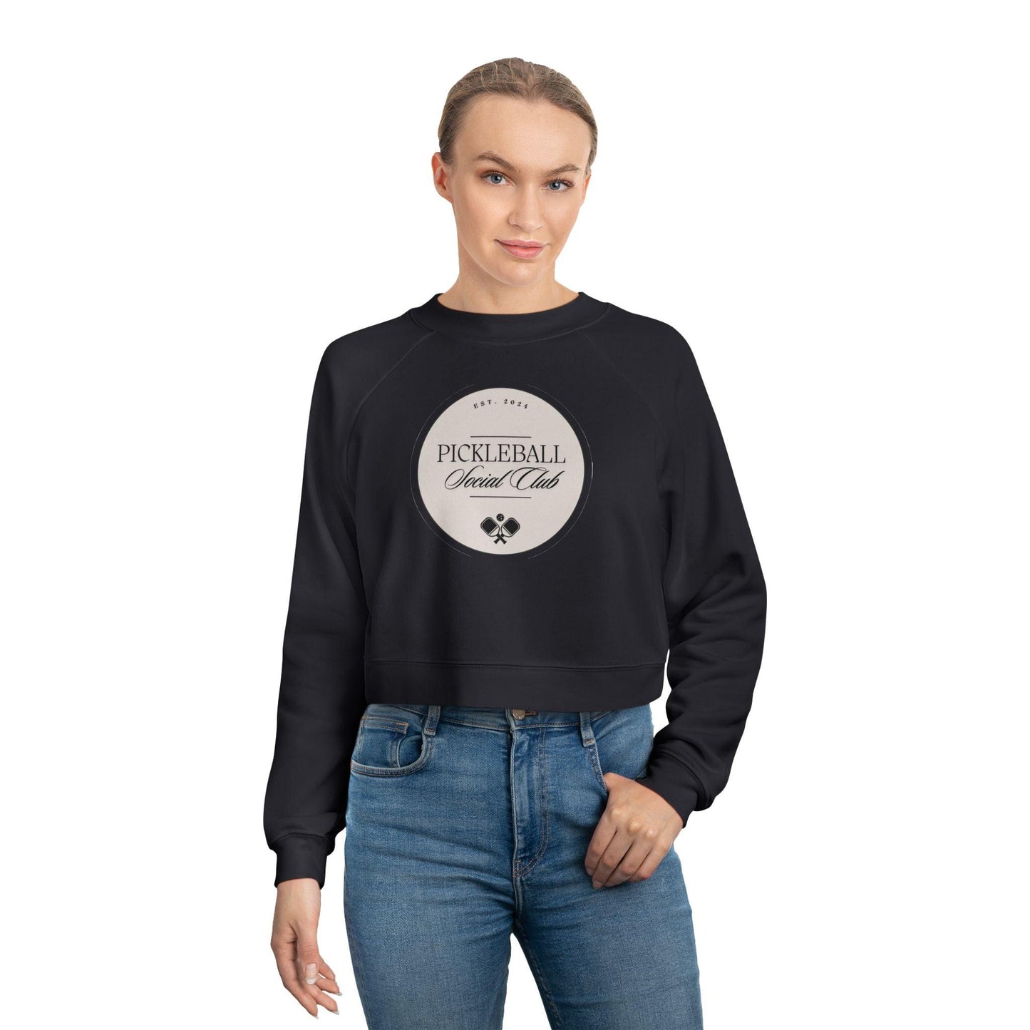 "Pickleball Social Club" Women's Cropped Sweatshirt | 5 Colors