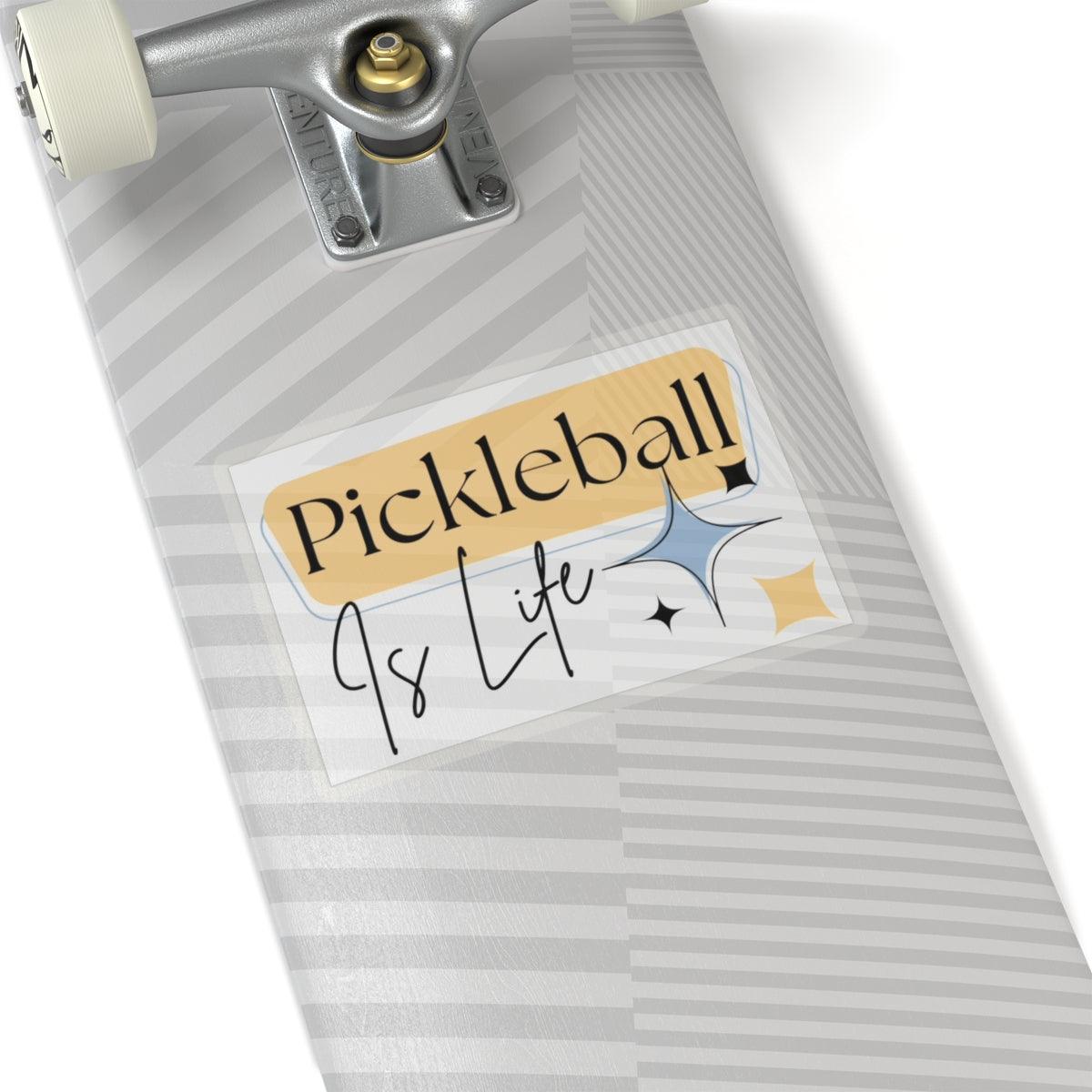 "Pickleball is Life" Kiss-Cut Vinyl Stickers – Perfect for Water Bottles, Laptops & More | 4 Sizes Available