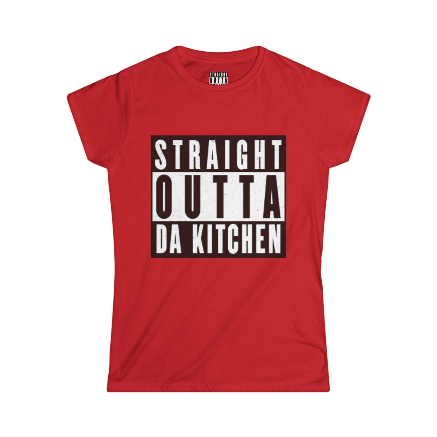 "Straight Outta Da Kitchen" Pickleball Women's Softstyle Tee – Super Soft, Lightweight, Athletic Fit