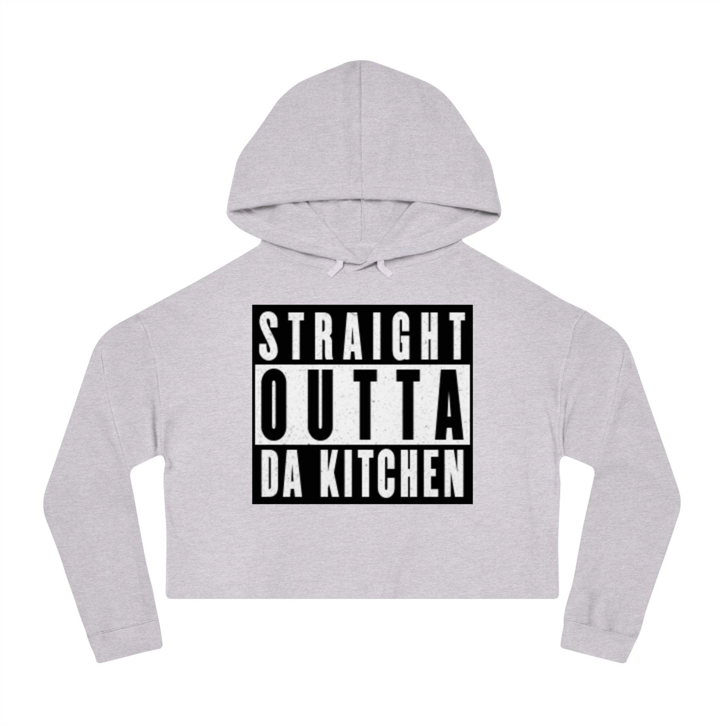 "Straight Outta Da Kitchen" Women's Cropped Pickleball Hoodie | Relaxed, Cropped Fit | 6 Sizes, 8 Colors