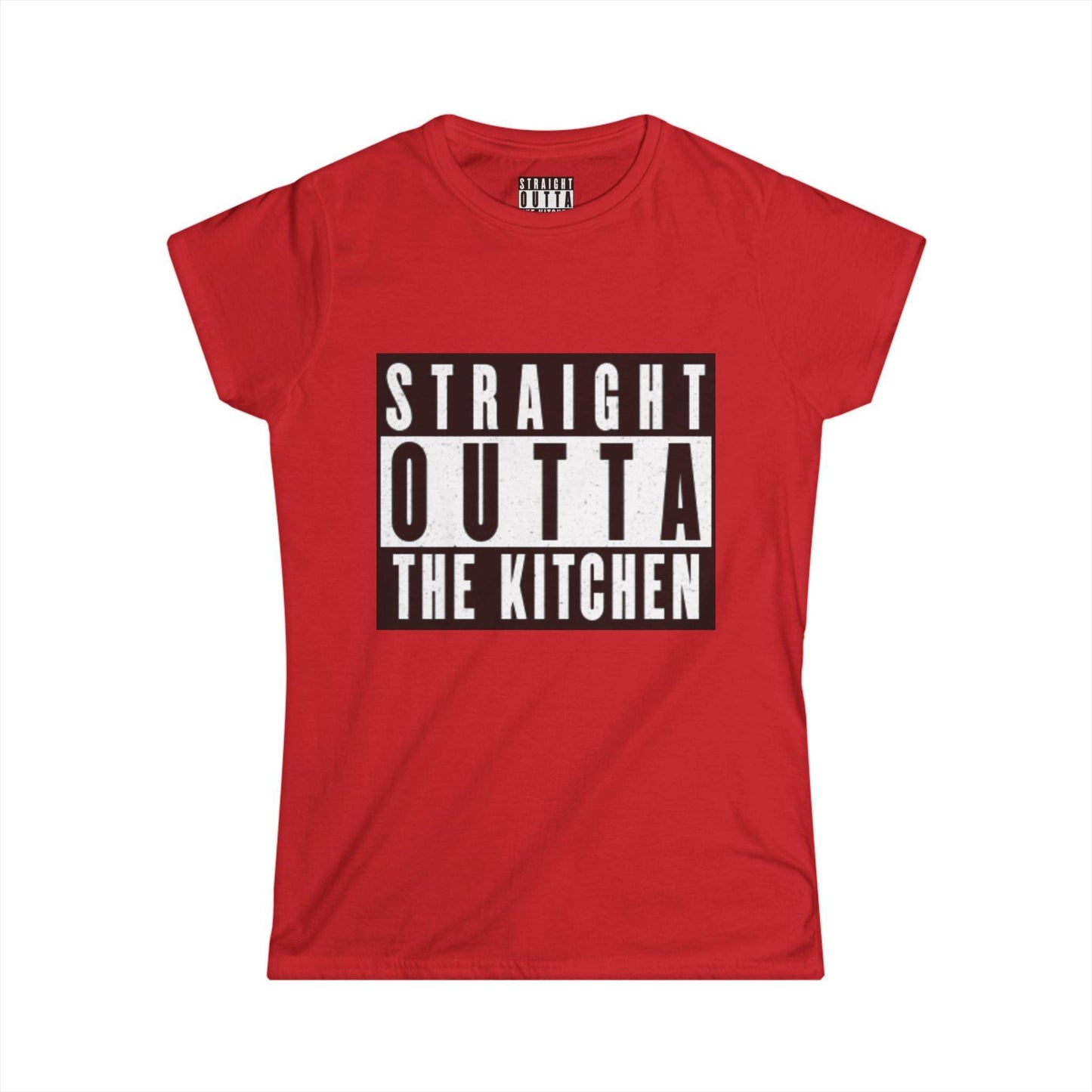 "Straight Outta The Kitchen" Pickleball Women's Softstyle Tee – Super Soft, Lightweight, Athletic Fit