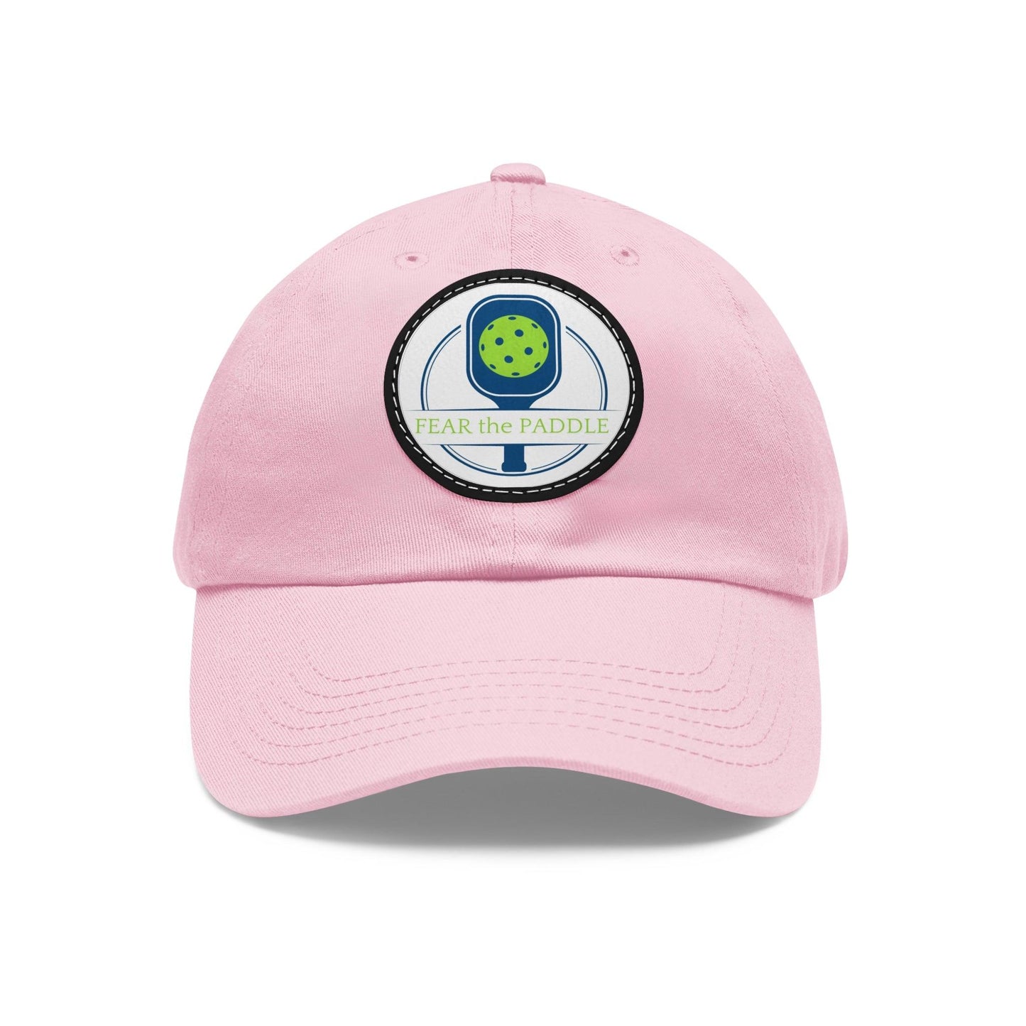 "Fear the Paddle" Pickleball Dad Hat with Round Leather Patch