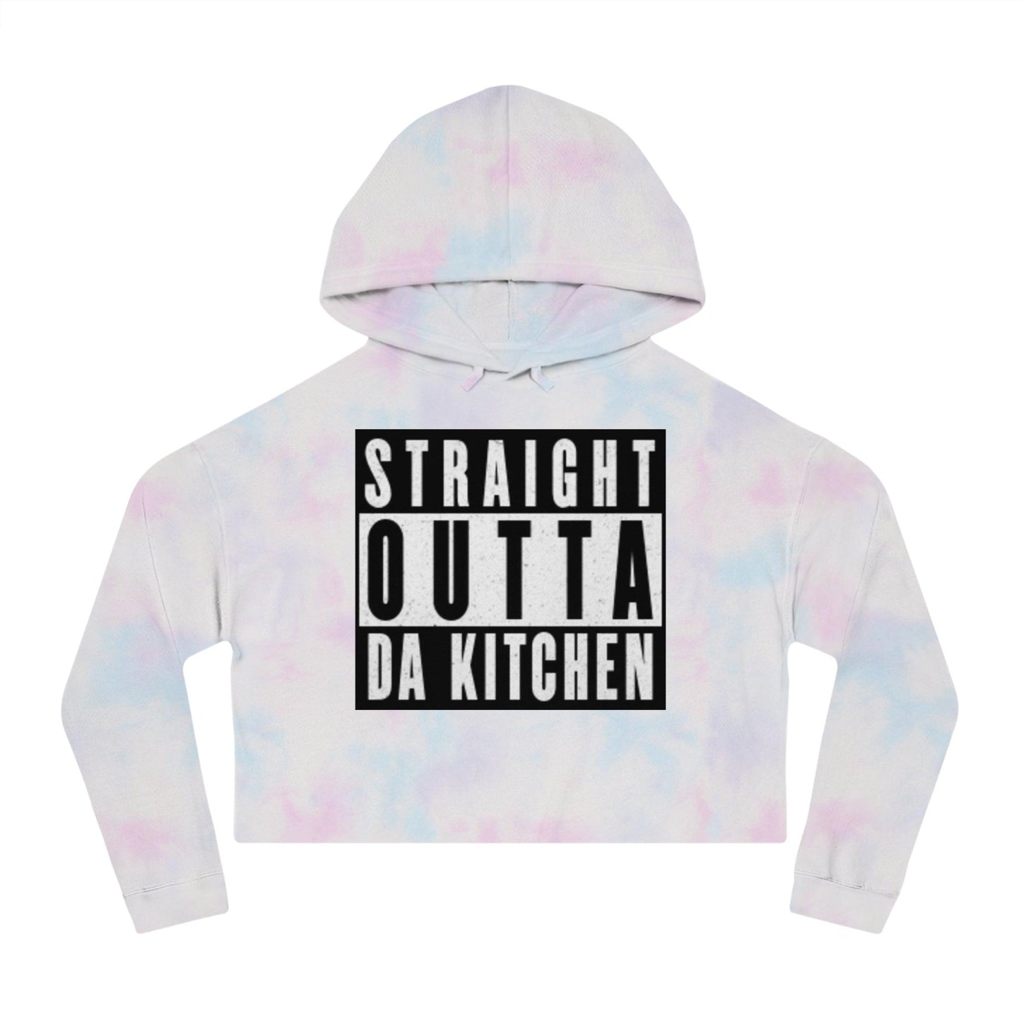 "Straight Outta Da Kitchen" Women's Cropped Pickleball Hoodie | Relaxed, Cropped Fit | 6 Sizes, 8 Colors