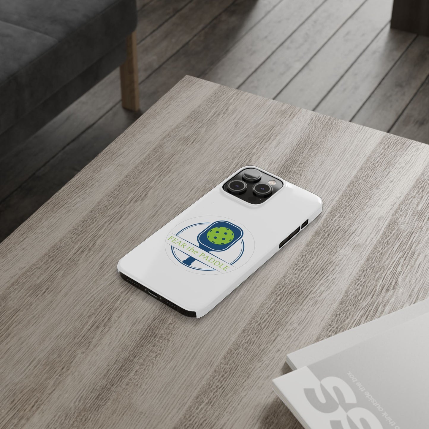 "Fear the Paddle" Slim Phone Case | White | Fits iPhone 15 and iPhone 14 Models
