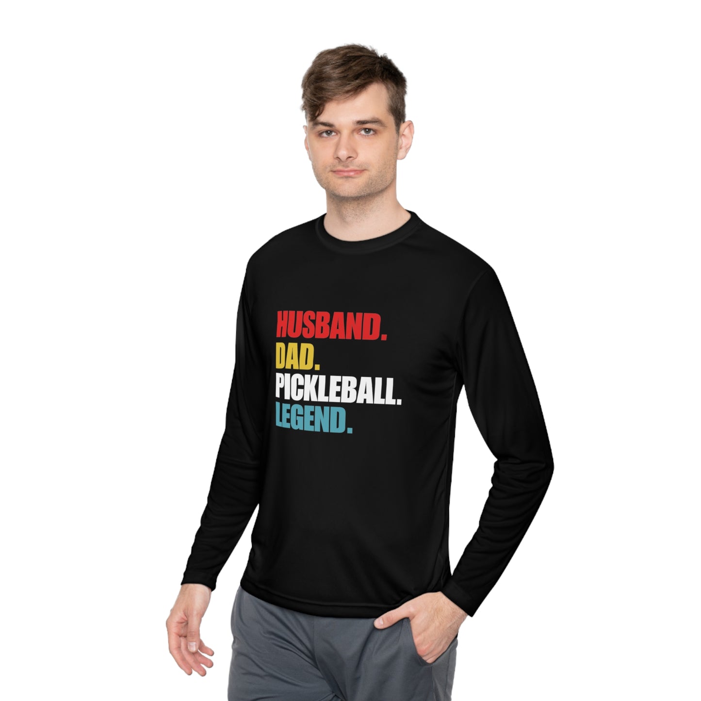"Husband. Dad. Pickleball Legend" Long Sleeve Tee | 15 Colors