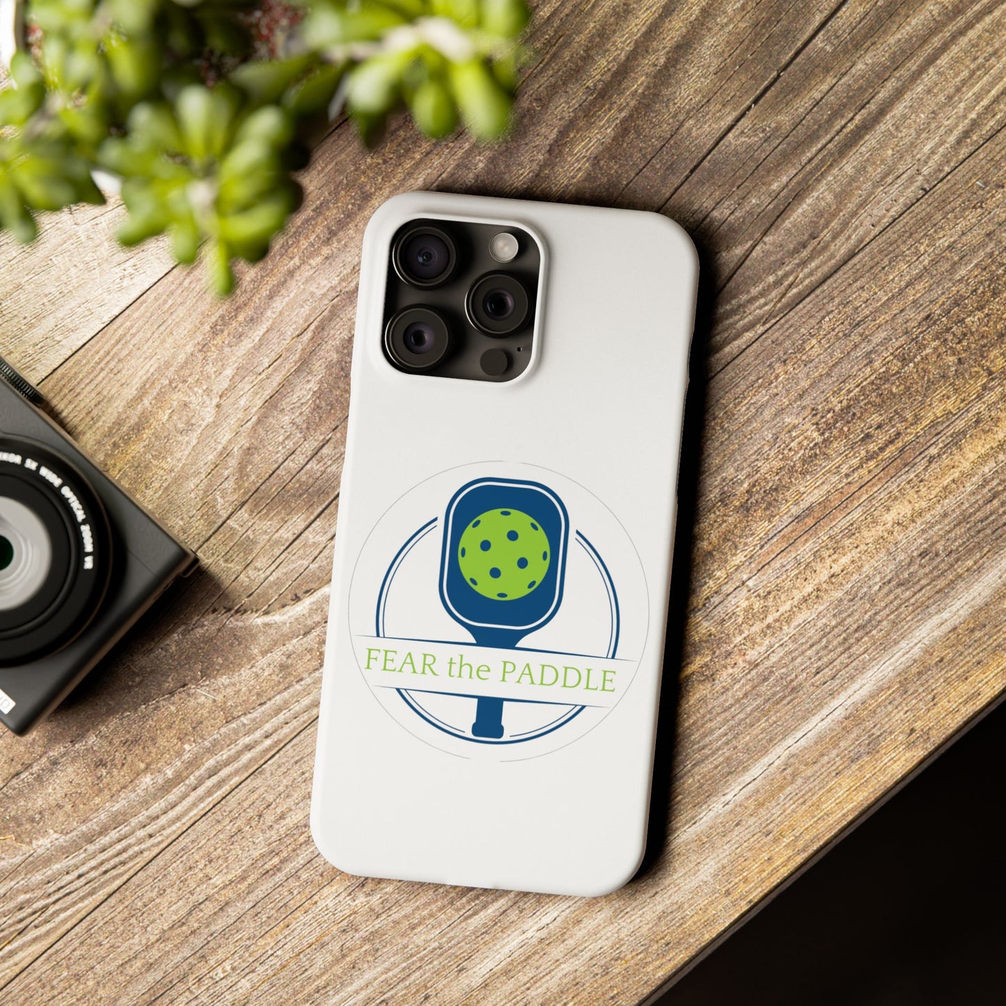 "Fear the Paddle" Slim Phone Case | White | Fits iPhone 15 and iPhone 14 Models