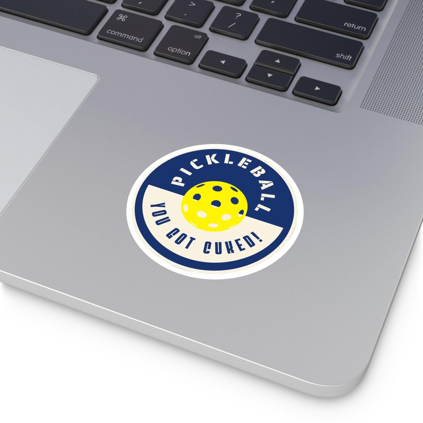 "Pickleball - You Got Cuked!" Round Pickleball Stickers - Durable Vinyl for Indoor & Outdoor Use - 5 Sizes Available