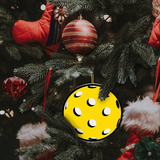 Pickleball Ceramic Ornament Decoration (1pc) – Perfect for Tree, Gift, or Home Accent!